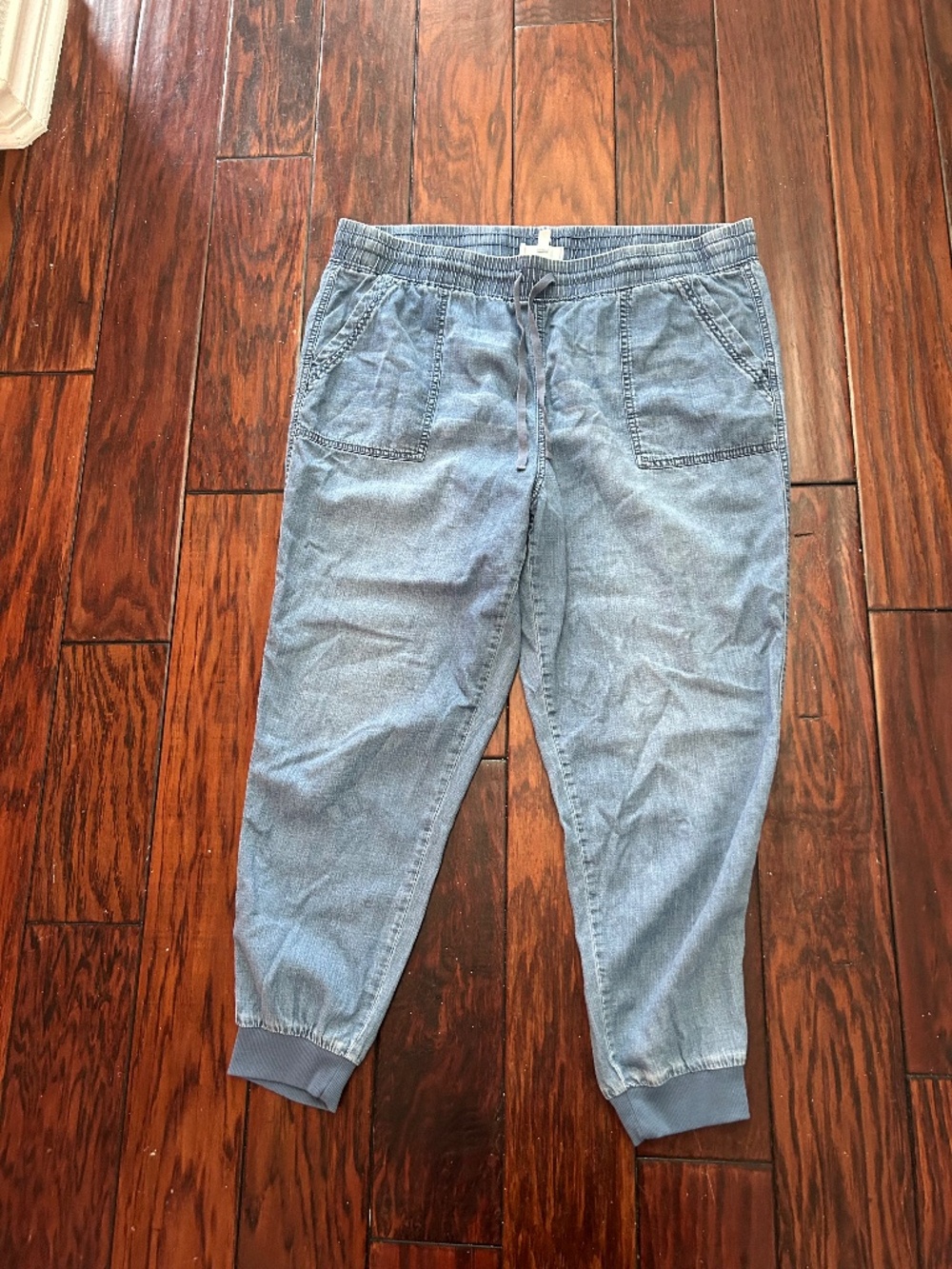 Seven7 Women’s Lightweight Relaxed Denim Utility Joggers Sz XL